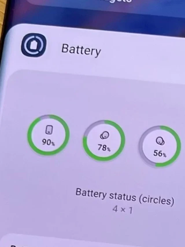 One UI 5.1: Battery and Contact Widgets