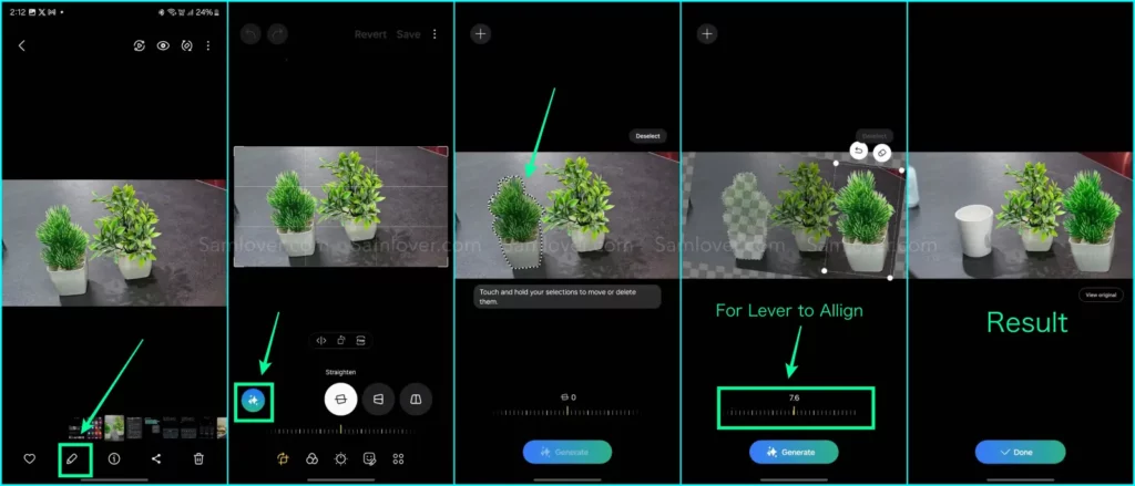 Samsung Galaxy AI Generative Edit Photo Feature
