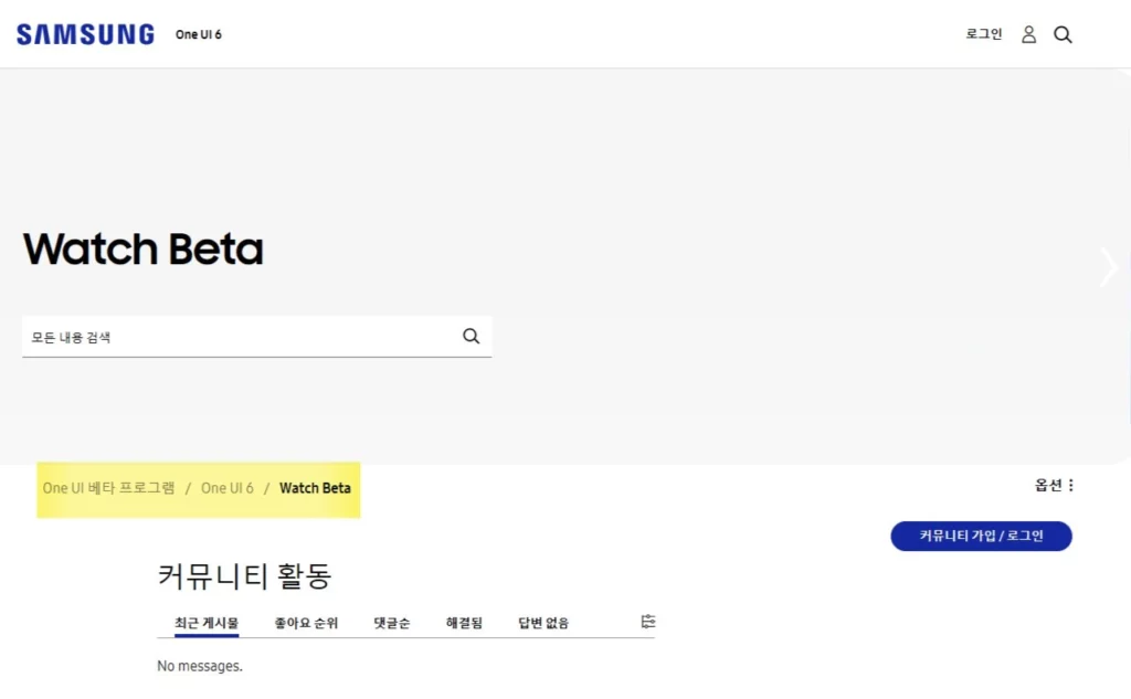 One UI 6 Watch Beta Update