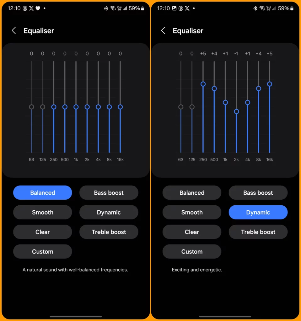 One UI 6.1.1 Equalizer