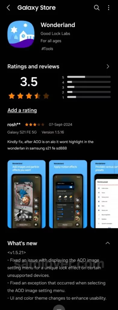 Good Lock Wonderland 1.5.21 Update