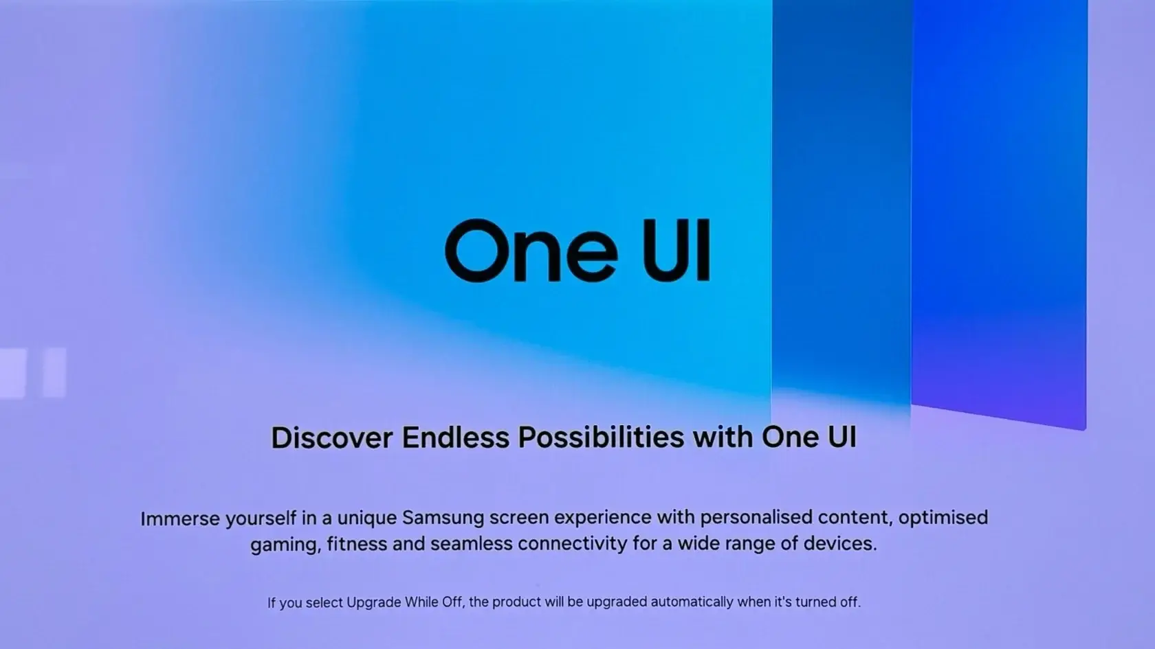 One UI Update for Samsung smart tv