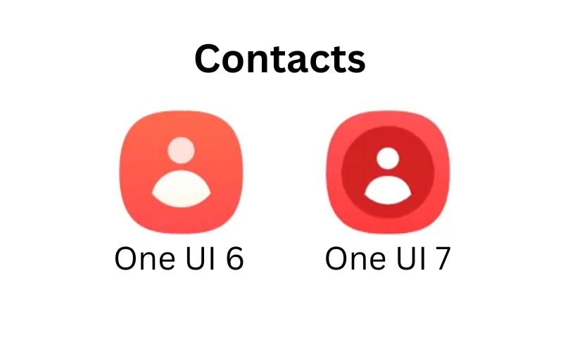 Samsung Contact App: One UI 6 vs One UI 7