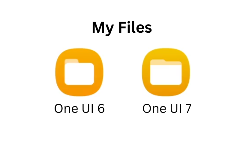 Samsung My Files: One UI 6 vs One Ui 7
