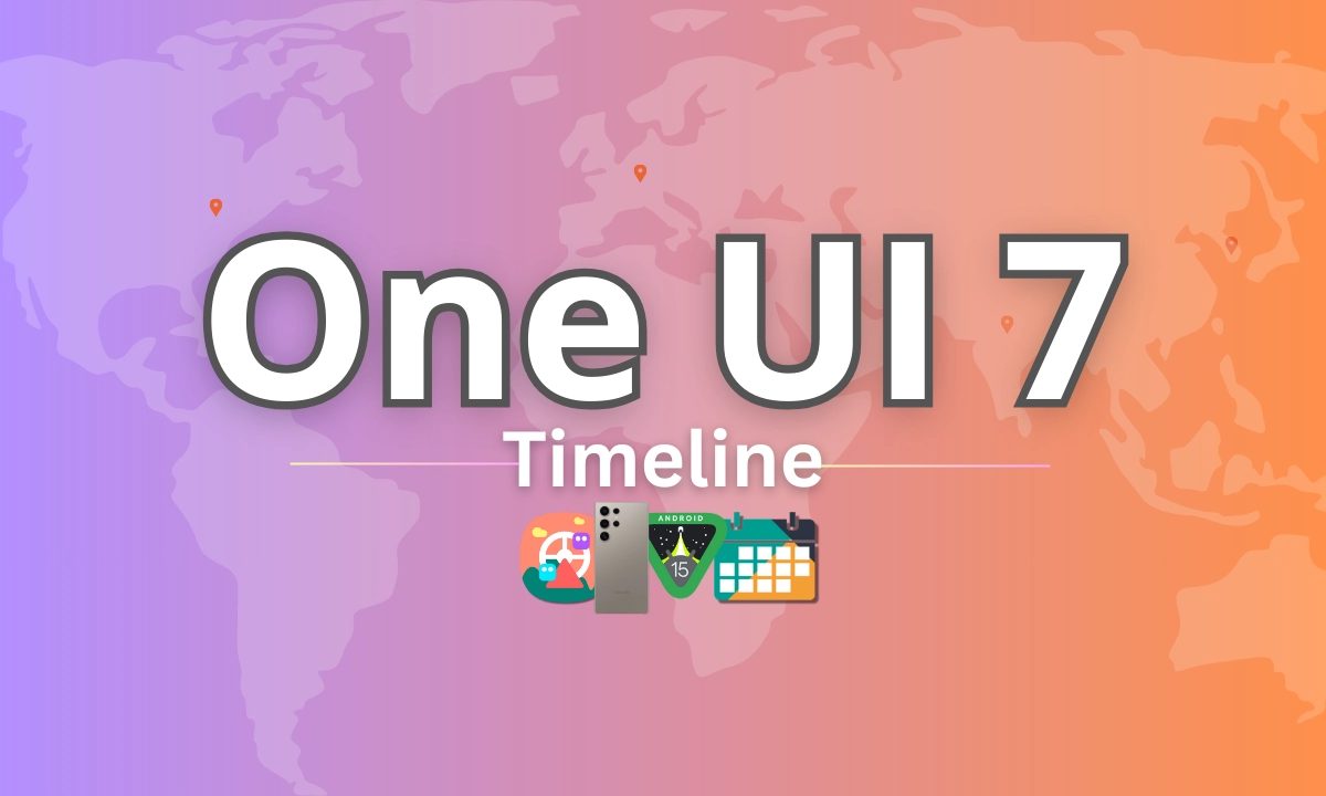 Samsung One UI 7 Timeline