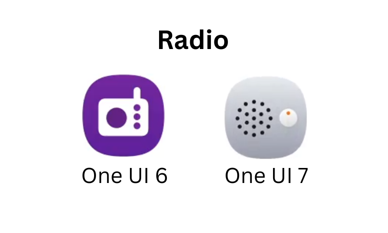 Samsung Radio App: One Ui 6 vs One UI 7