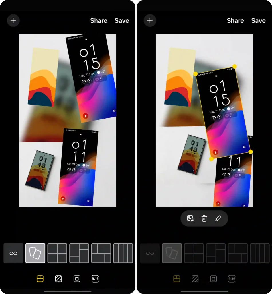 Collages feature