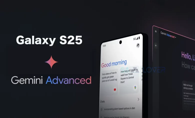 Samsung Galaxy S25 Google Gemini Advanced