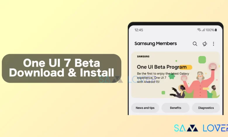 Download and Install One UI 7 Beta update