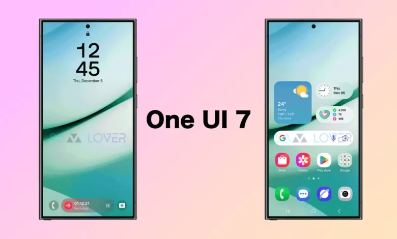 Samsung One UI 7 Lock Screen and Home Screen