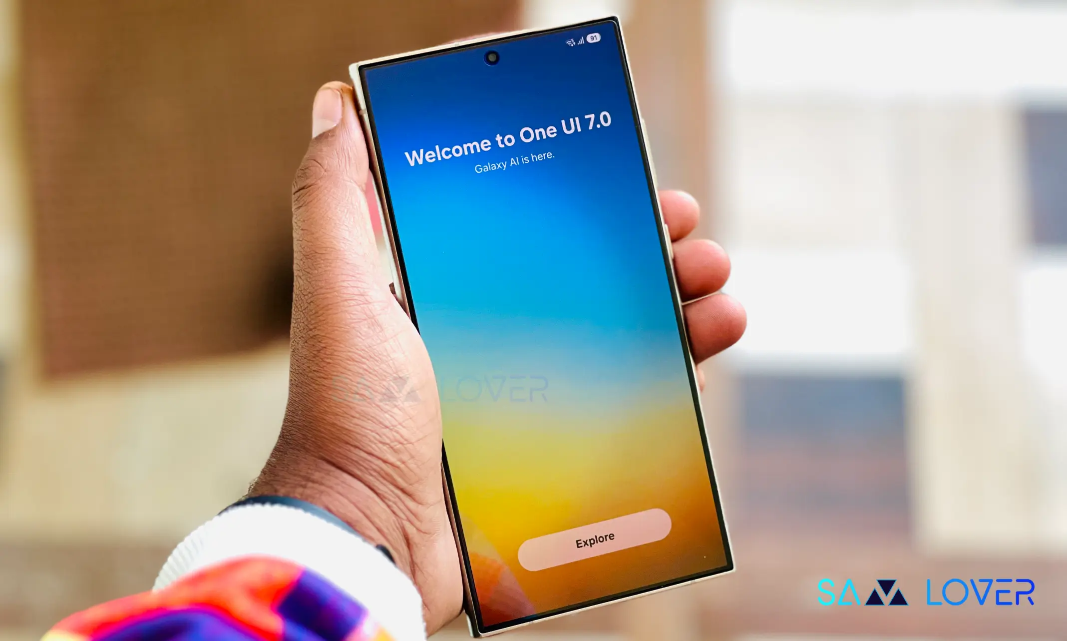Samsung One UI 7 Welcome Screen