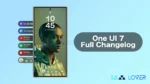 Samsung One UI 7 Changelog