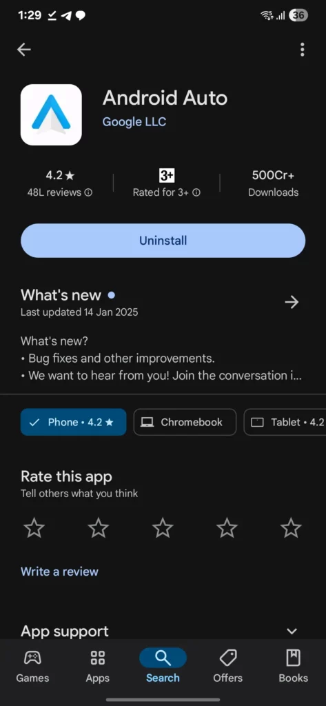 Android Auto 13.6 update