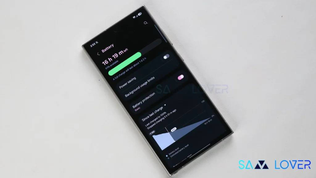 Galaxy S24 Ultra Battery Settings