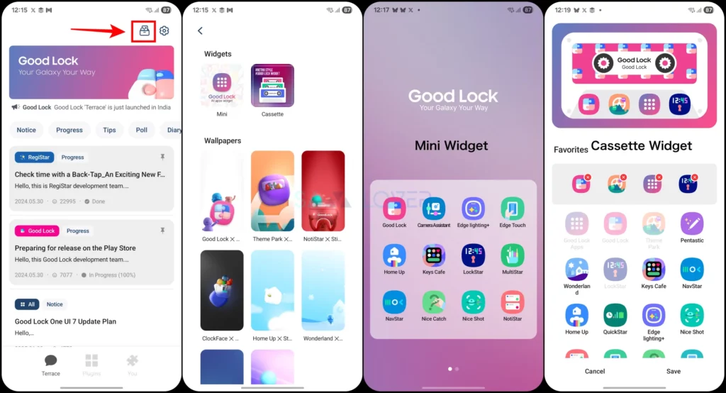Good Lock 3.0 New Widgets and Wallpapers