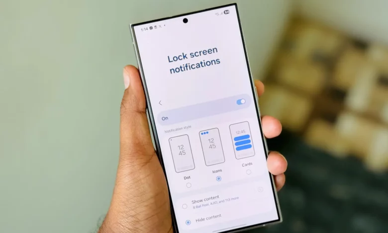 One UI 7 Lock Screen Notifications