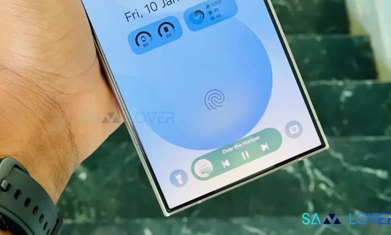 One UI 7 Now Bar with Music Player