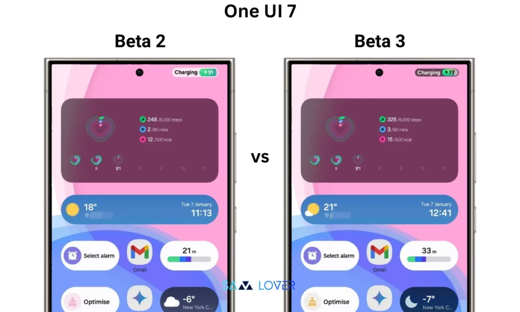 One Ui 7 Beta 3 Charging Animation