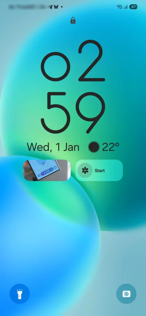 One UI 7 Lock Screen gallery Widget 