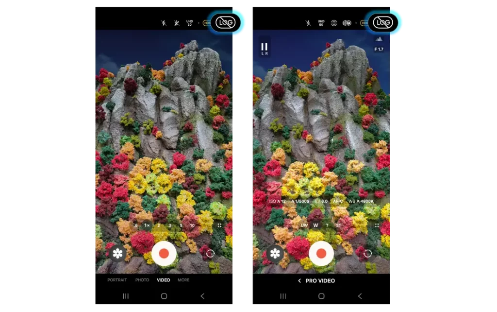 Samsung Log video examples