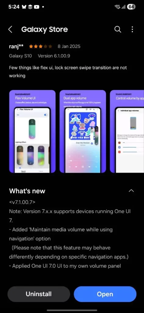 Good Lock Sound Assistant One UI 7 Support
