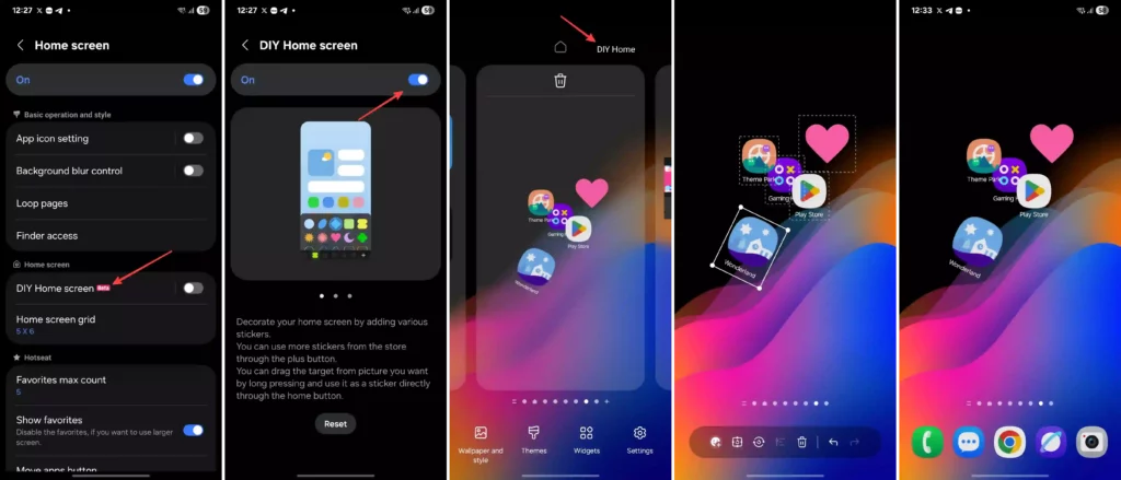 Home UP DIY Home Screen