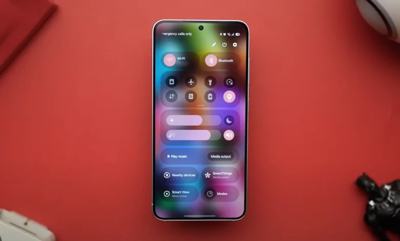 Samsung Galaxy S25 Quick Panel