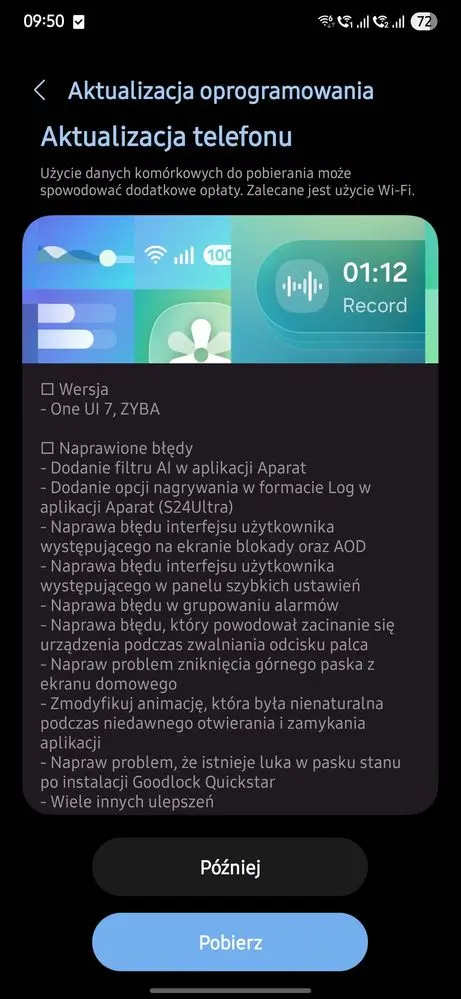One UI 7 beta 4 in Poland