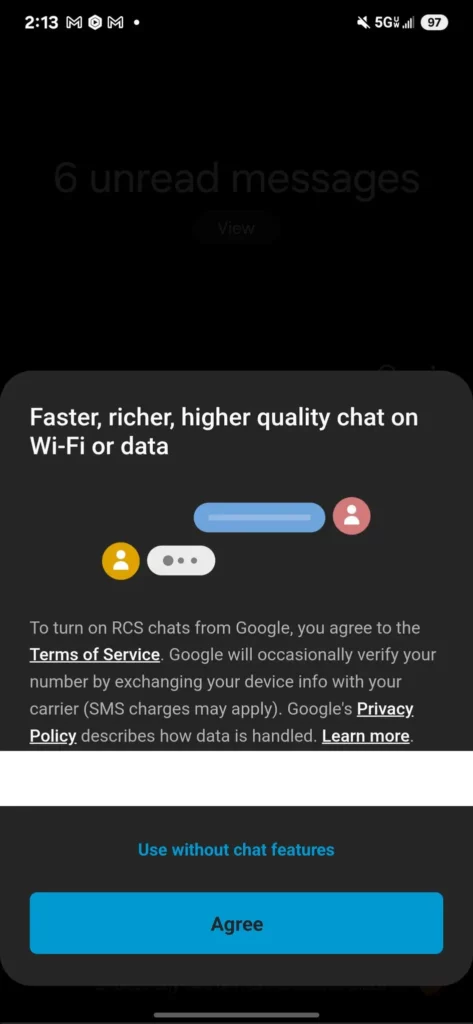 Google's RCS Chat Support on Samsung Messages App