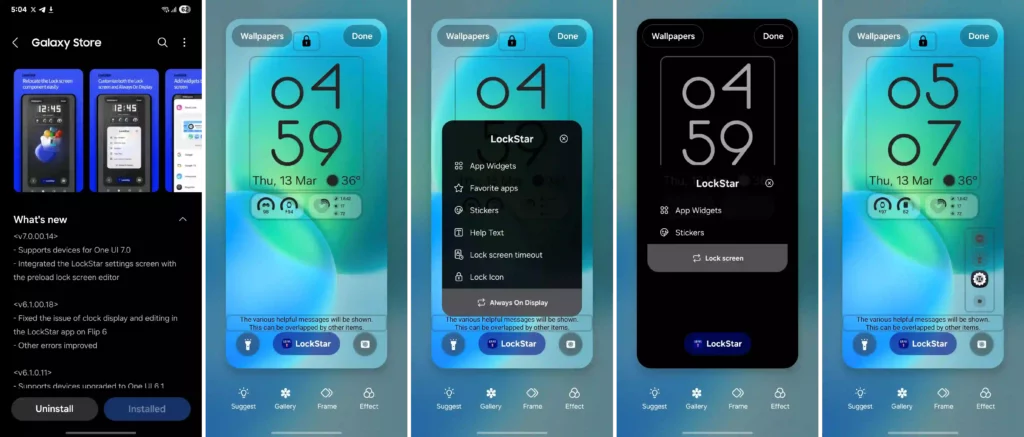 LockStar new update one ui 7