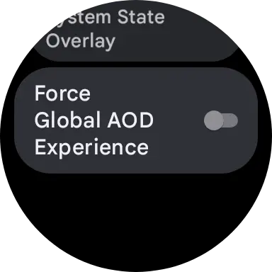 Wear OS 5.1 Global AOD