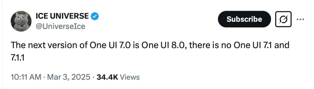 One UI 8.0 Leak