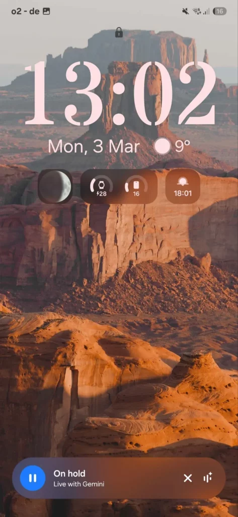 One UI 7 Now Bar Gemini Live