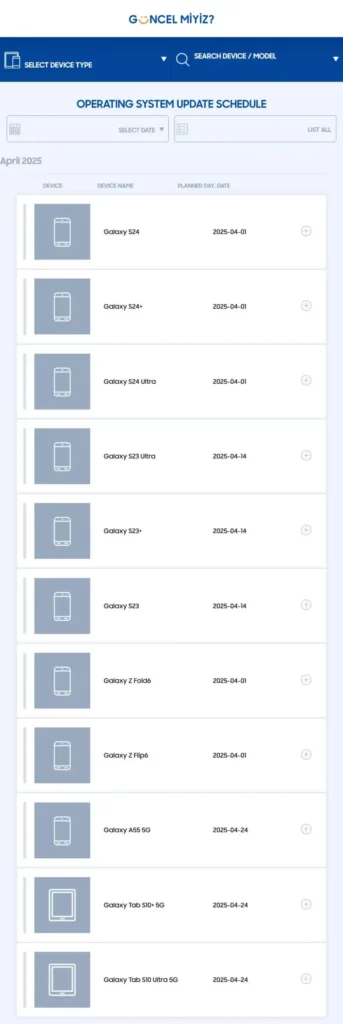One UI 7 Stable Roadmap