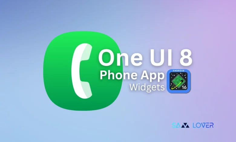 One UI 8 Phone App Widgets
