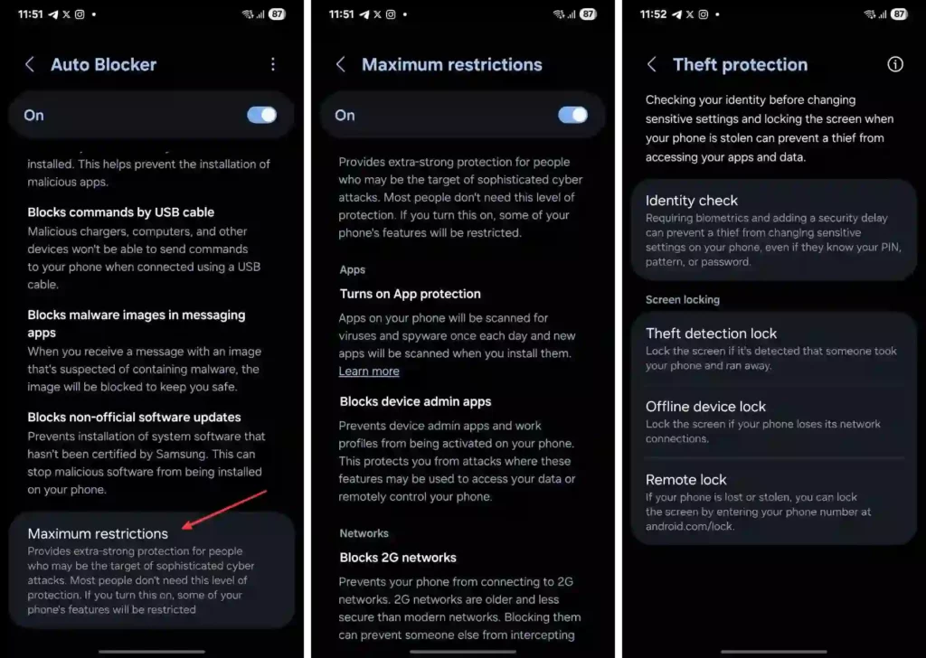 One UI 7 Upgraded security and privacy