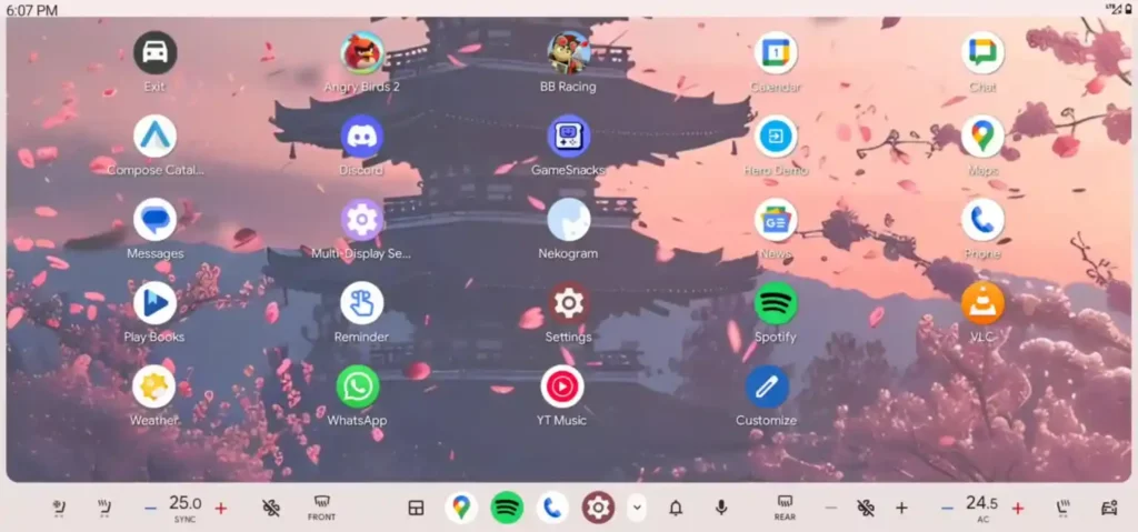 Android Auto Light theme