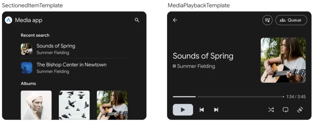 Android Auto Media feautres