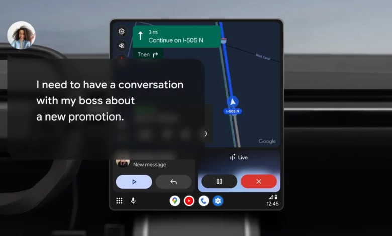 Gemini Android Auto integration