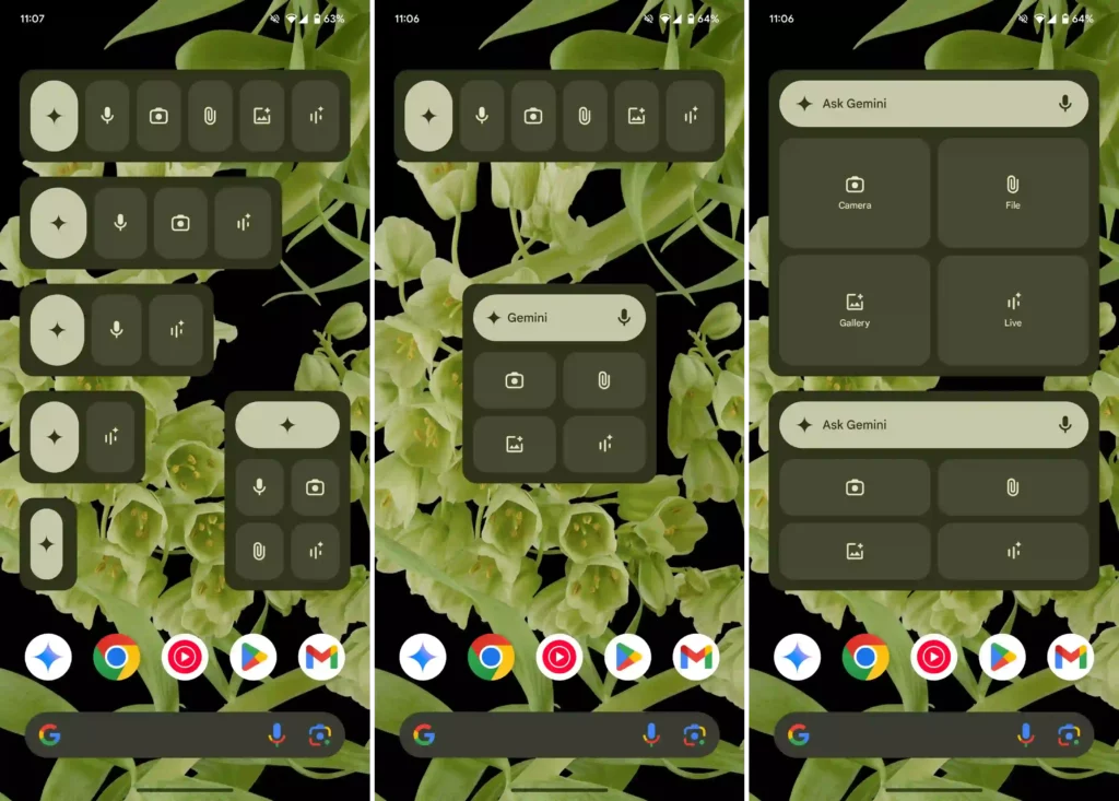 Gemini Material You Widget
