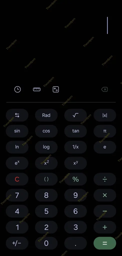 One UI 8 Scientific Calculator
