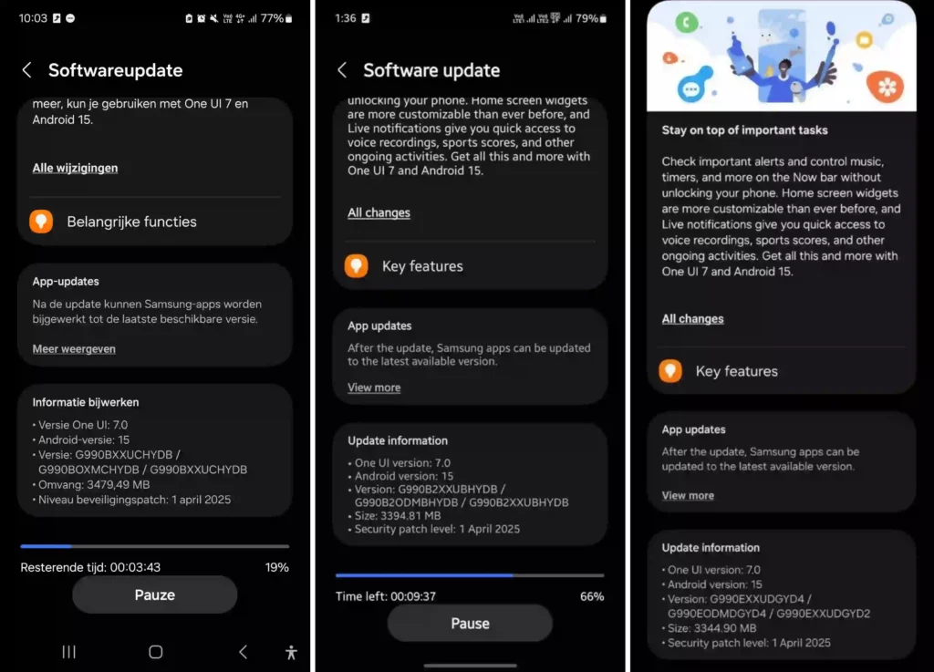 Galaxy S21 FE One UI 7 Update in Europe and Asia