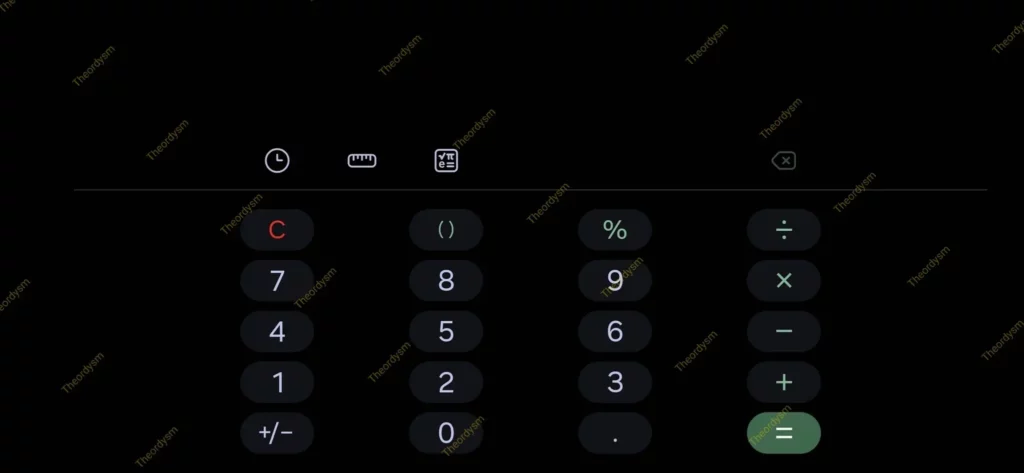 One UI 8 Calculator scientific
