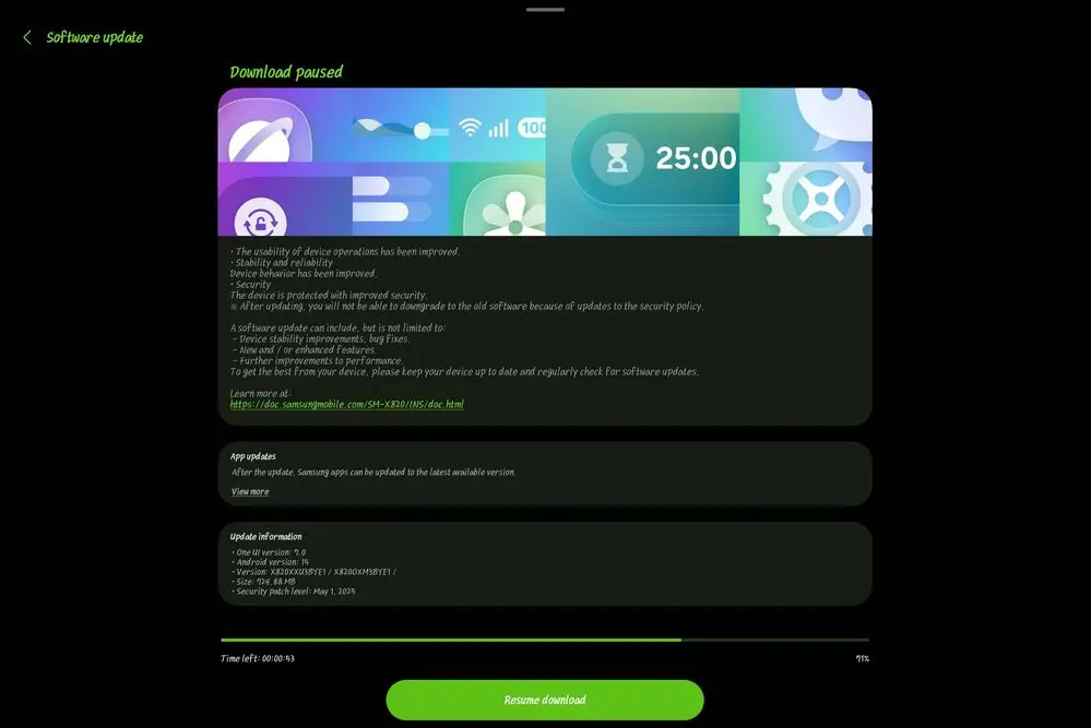 Galaxy Tab S10 May Update India