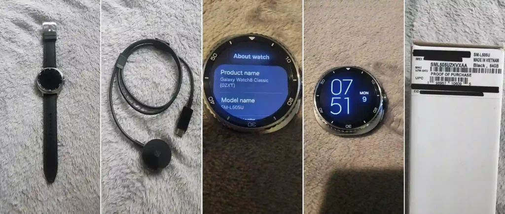 Galaxy Watch8 eBay listing images