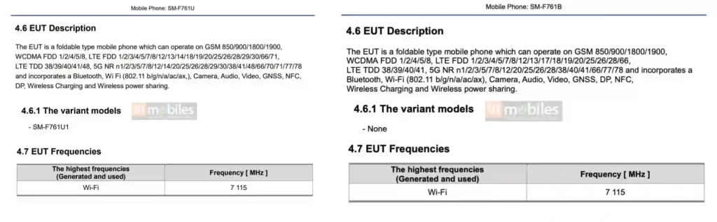 Galaxy Z Flip7 FCC Certification