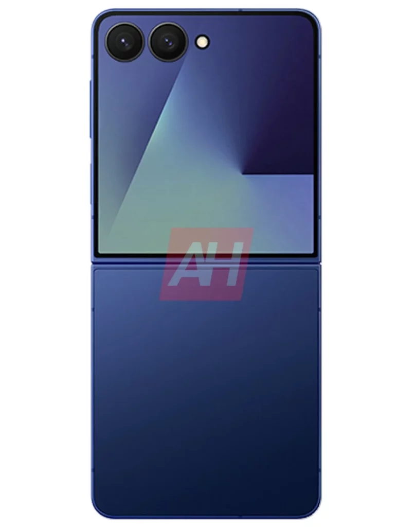 Galaxy Z Flip7 back Blue render