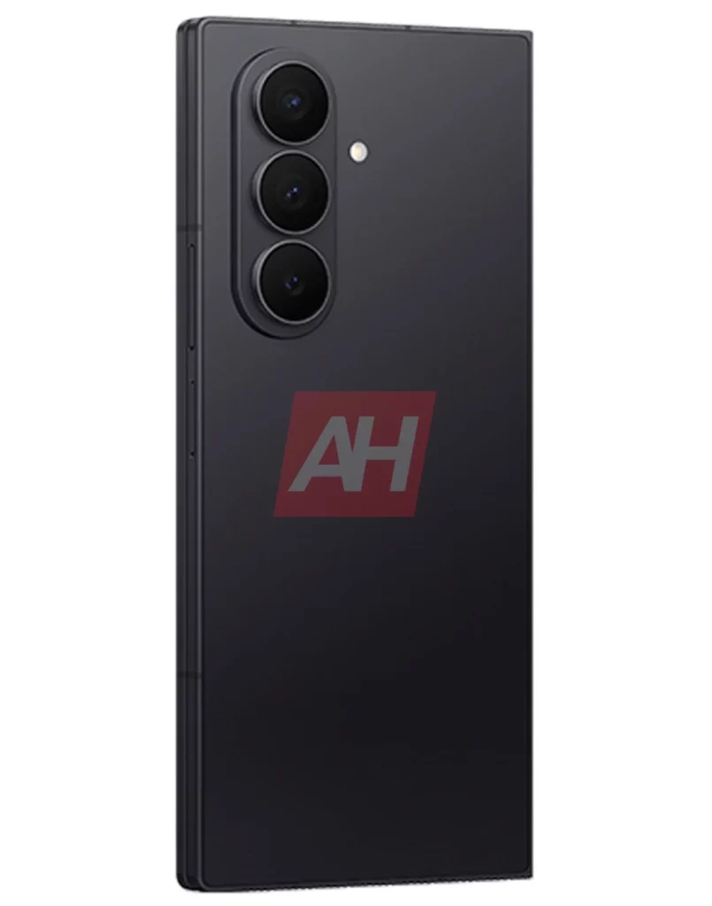 Galaxy Z Fold7 Black back folded render