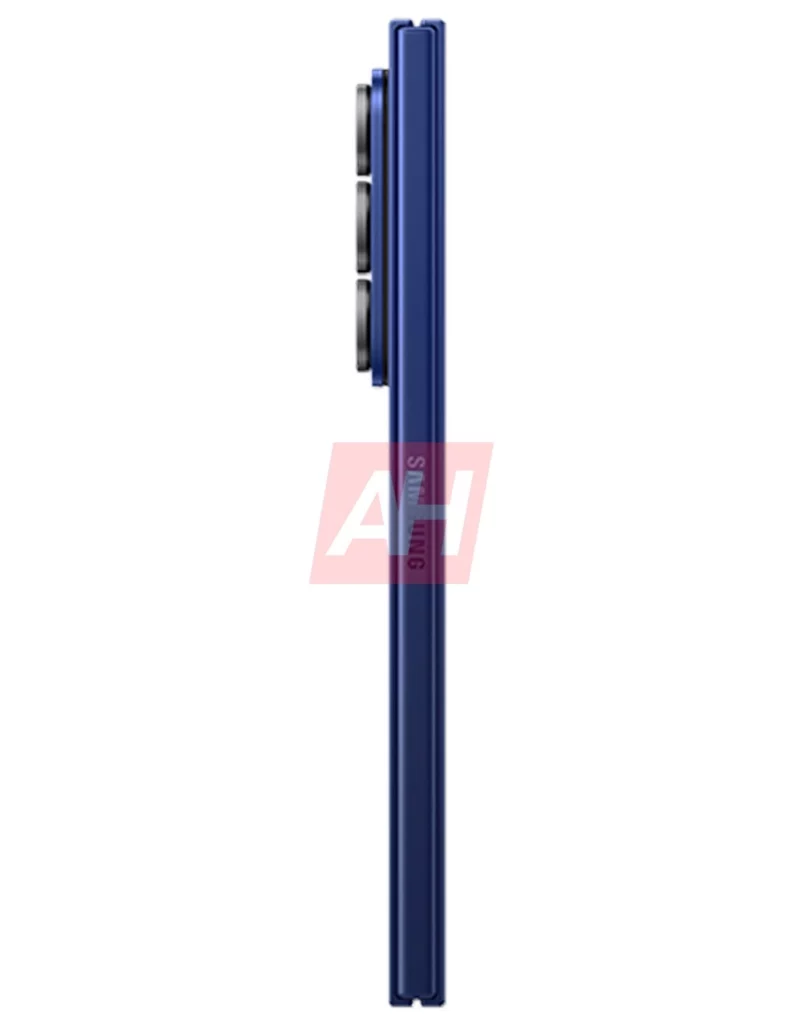 Galaxy Z Fold7 Blue side folded render