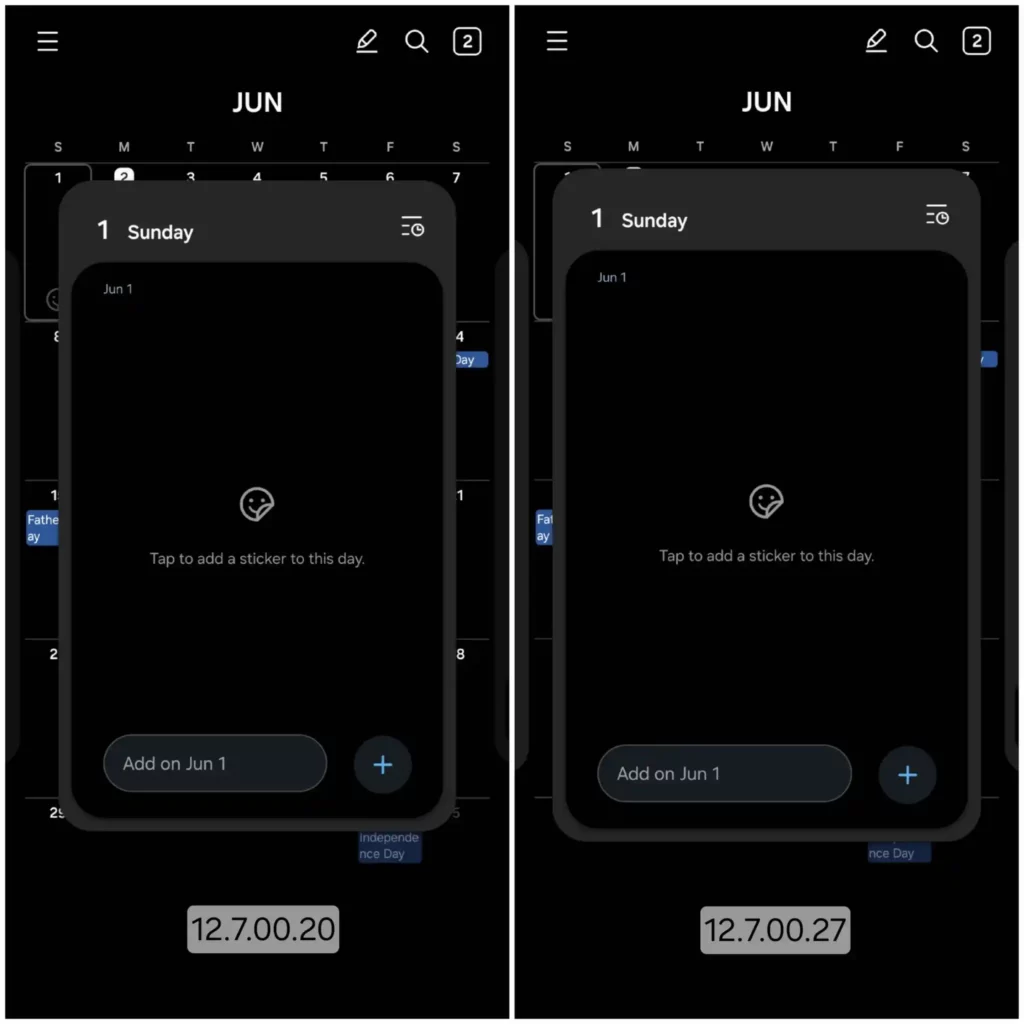 New Calendar Update